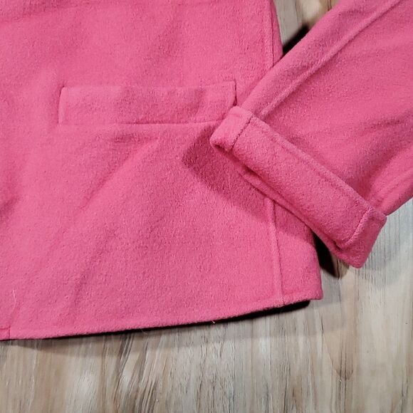🔺️Pink Open Front Wool Blazer w/Pockets Medium - Picture 5 of 6